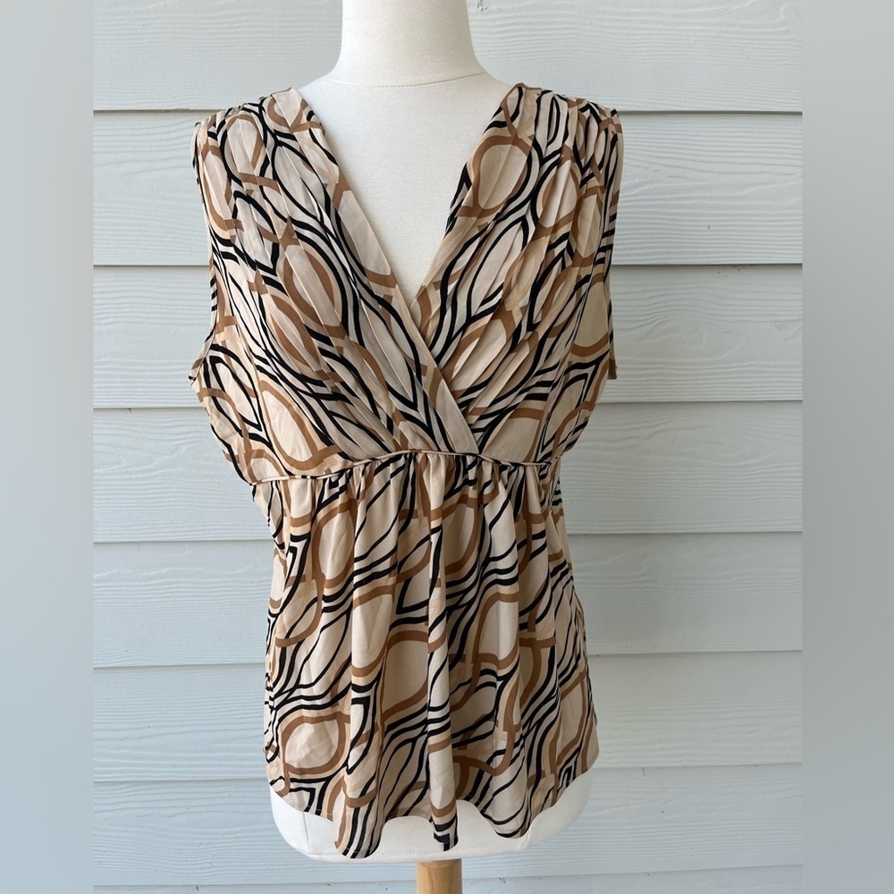 Rafaella abstract print Sleeveless blouse